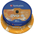 Verbatim DVD-R 4.7GB 16x 25-pack Cakebox