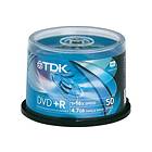 TDK DVD+R 4.7GB 16x 50-pack Cakebox