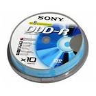 Sony DVD-R 4.7GB 16x 10-pack Cakebox