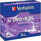 Verbatim DVD+R DL 8.5GB 8x 5-pack Jewel Case