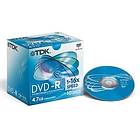 TDK DVD-R 4.7GB 16x 10-pack Jewel Case