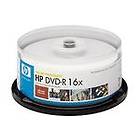 HP DVD-R 4.7GB 16x 25-pack Cakebox White Inkjet