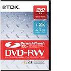 TDK DVD-RW 4.7GB 2x 1-pack Scratchproof