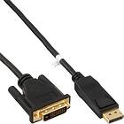 InLine DVI-D Dual Link - DisplayPort 1m