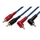 Monacor 2RCA - 2RCA (angled) 0.8m