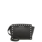 Michael Kors Selma Medium Studded Saffiano Leather Messenger Bag