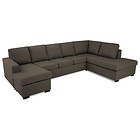 Furniturebox New York XL U-soffa Höger Läder (5-sits)