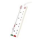 Masterplug Surge Protected Indicator 4-Way Extension 2m