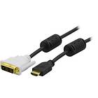 Deltaco HDMI - DVI-D Single Link 7m