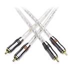 QED Qunex Silver Spiral 2RCA - 2RCA 1m