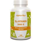 Alpha Plus D3-Vitamin 3000IU 180 Kapslar