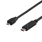 Deltaco USB C - USB Micro-B 2.0 0,5m