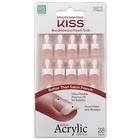 Kiss Nails Salon Acrylic French False Nails 28-pack