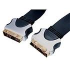 HQ Super Silver Flat Scart - Scart 2,5m