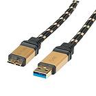 Roline Gold USB A - USB Micro-B 3.0 0,8m