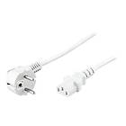 MicroConnect CEE 7/7 (angled) - IEC C13 1.8m