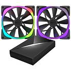 NZXT Aer RGB & HUE+ PWM 140mm LED 2-pack