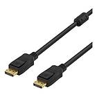 Deltaco Ferrite DisplayPort - DisplayPort 2m