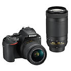 Nikon D5600 + AF-P 18-55/3,5-5,6 VR + AF-P 70-300/4,5-6,3 VR