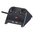 Brennenstuhl Desktop Power 2-Way 2xUSB 1,8m