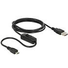 DeLock USB A - USB Micro-B 2.0 (switch) 1.5m