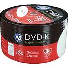 HP DVD-R 4.7GB 16x 50-pack Cakebox Inkjet