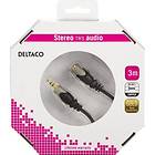 Deltaco Gold 3.5mm - 3.5mm M-F 3m