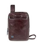 Piquadro Blue Square Organized Shoulder Bag