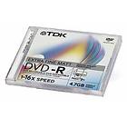 TDK DVD+R 4.7GB 16x 1-pack Jewel Case Inkjet