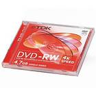 TDK DVD-RW 4.7GB 4x 1-pack Jewel Case