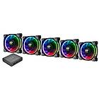 Thermaltake Premium Riing Plus 12 RGB PWM 120mm LED 5-pack