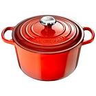 Le Creuset Støpejernsgryte Rund 26cm 6,3L (Metallknott)