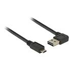 DeLock Easy-USB USB A (angled) - USB Micro-B 2.0 0,5m