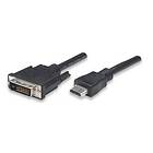Techly HDMI - DVI-D Dual Link 1m