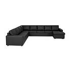 Scandinavian Choice Nevada Hjørnesofa Med Sjeselong Skinn (7-sits)