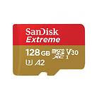 SanDisk Extreme microSDXC Class 10 UHS-I U3 V30 A2 160/90Mo/s 128Go