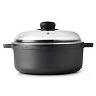 Gense Le Gourmet Cast Iron Casserole 25cm 4L (with Glass Lid)