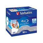 Verbatim BD-R 25GB 6x 10-pack Jewelcase Wide Inkjet