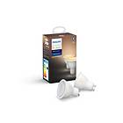 Philips Hue White Ambiance LED GU10 2200K-6500K 350lm 4,3W 2-pack (Dimbar)