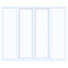 Nordiska Fönster Skjutdörr Fjord 3-Glas PVC 4-Delad 53x15cm