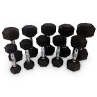 Tunturi Hex Manual 10 Pairs Dumbbell Set 110kg