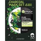 Garnier SkinActive Pure Charcoal Purifying & Hydrating Black Tissue Mask 5st