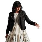 Superdry Classic Suede Biker Jacket (Dam)