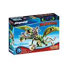 Playmobil Dragons 70730 Dragon Racing: Ruffnut and Tuffnut with Barf and Belch