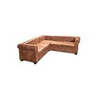 vidaXL Chesterfield Corner sofa Leather (5-seater)