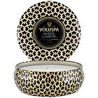 Voluspa 3-Wick Candle In Decorative Tin Ambre Lumiere