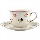 Villeroy & Boch Petite Fleur Breakfast Coffee Cup med Fat 35cl