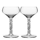 Orrefors Carat Coupe Cocktailglass 25cl 2-pack