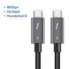 NÖRDIC 40Gbps USB C Thunderbolt 3 - Thunderbolt 3 1m