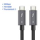 NÖRDIC 20Gbps USB C Thunderbolt 3 - Thunderbolt 3 1,5m